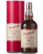 Glenfarclas 10 år flaske med gylden sherrymodnet Speyside-whisky